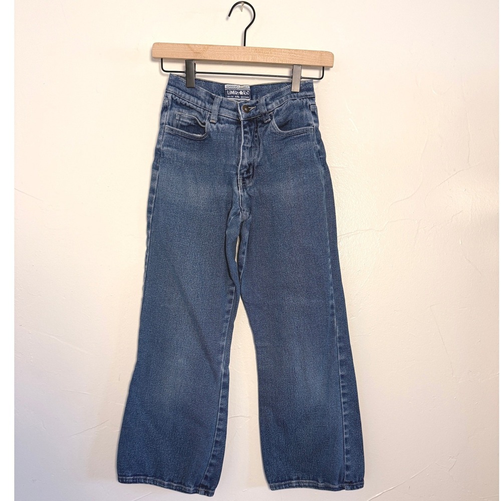 Limited Too Wide Leg Jeans Medium Wash Y2K Baggy Denim 22x25